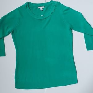 NEW YORK & COMPANY CREWNECK 3/4 LENGTH SWEATER